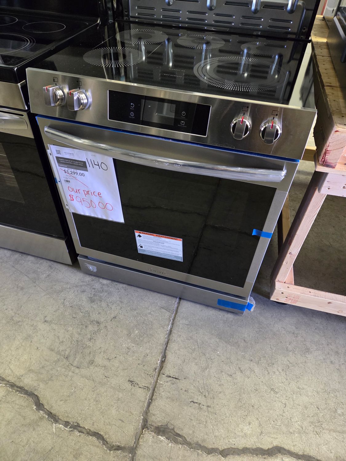 1140 GCFE3060BF Frigidaire Gallery® 30&quot; Smudge-Proof® Stainless Steel Slide In Electric Range