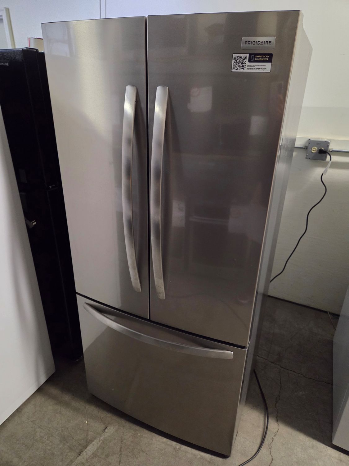 1132 FRFG1723AV Frigidaire® 32 in. 17.6 Cu. Ft. Brushed Steel Counter-Depth French Door Refrigerator
