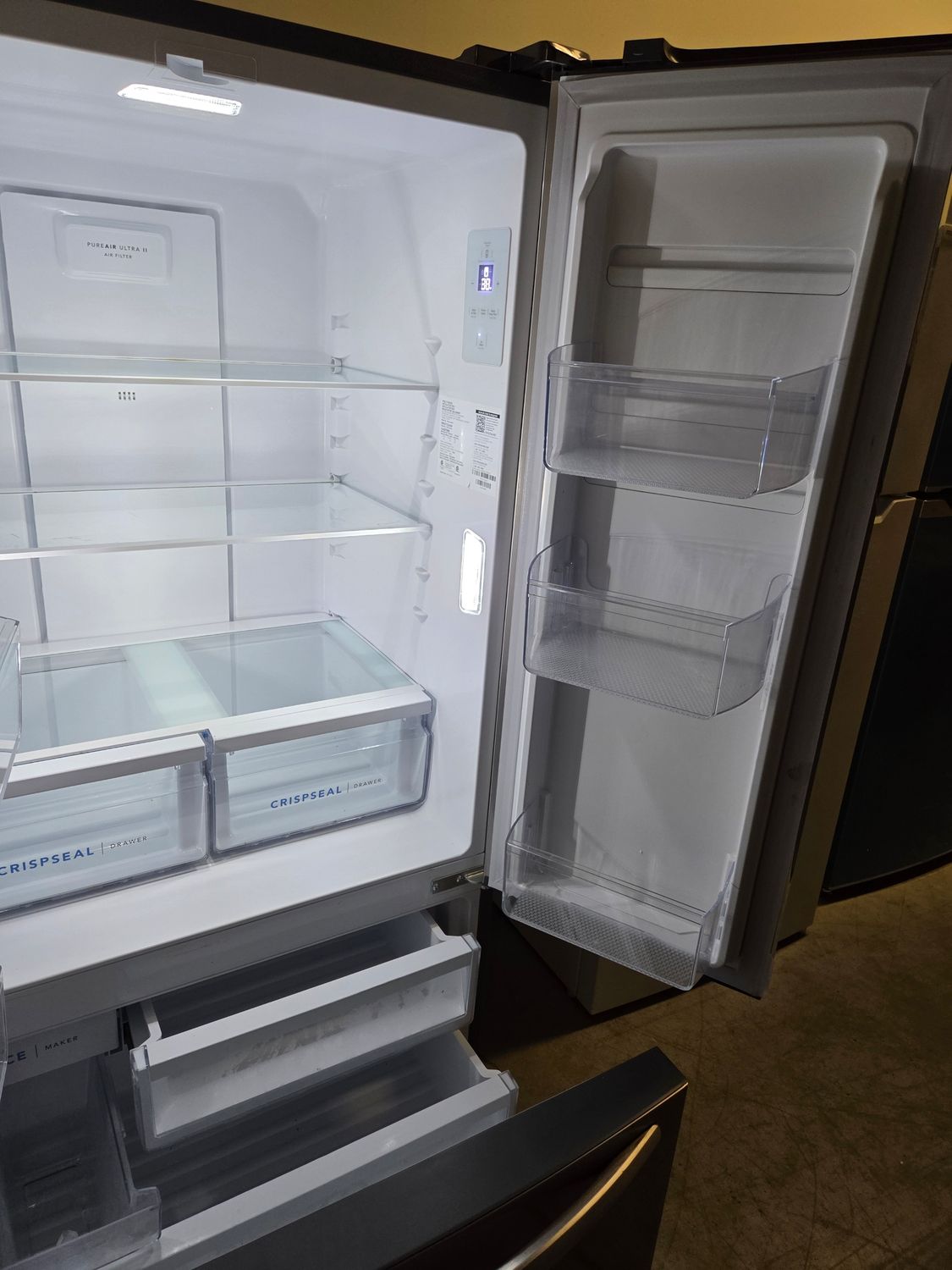 1132 FRFG1723AV Frigidaire® 32 in. 17.6 Cu. Ft. Brushed Steel Counter-Depth French Door Refrigerator