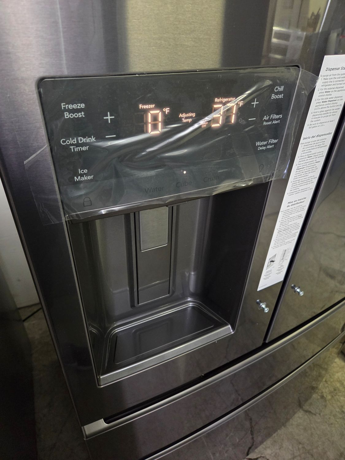 1161 GRMC2273CD Frigidaire Gallery® 36 in. 21.5 Cu. Ft. Smudge-Proof® Black Stainless Steel Counter Depth French Door Refrigerator