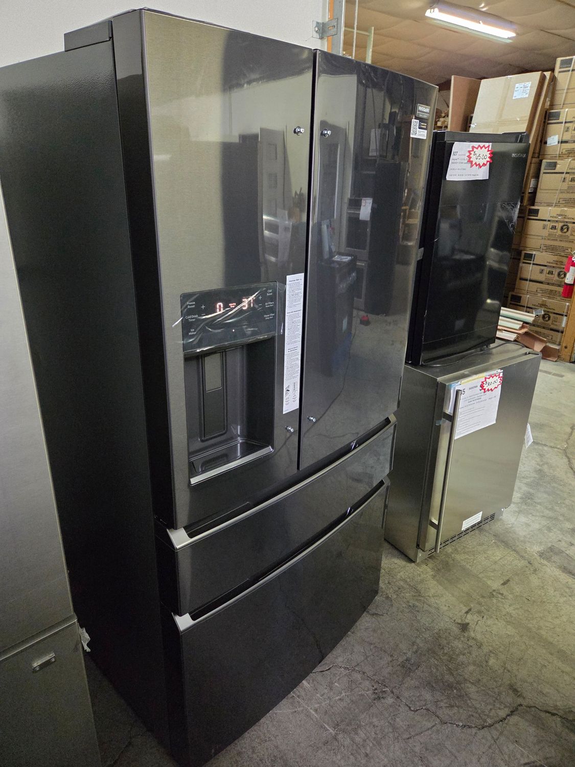 1161 GRMC2273CD Frigidaire Gallery® 36 in. 21.5 Cu. Ft. Smudge-Proof® Black Stainless Steel Counter Depth French Door Refrigerator