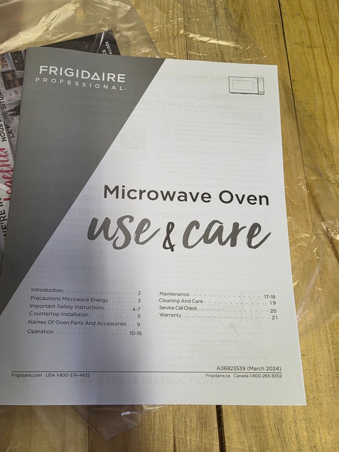 1164 PMBS3080BFA Frigidaire Professional 2.2 Cu. Ft. Built-In Microwave