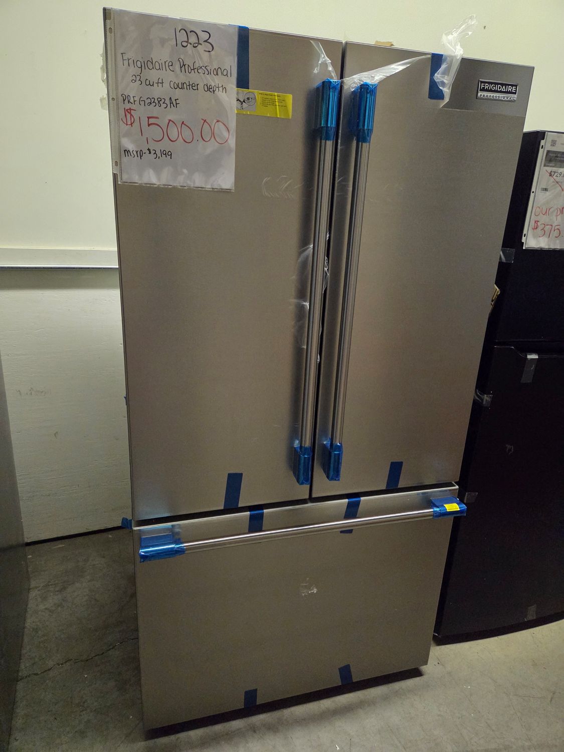 1223 PRFG2383AF Frigidaire Professional 23 Cu. Ft. Counter-Depth French Door Refrigerator