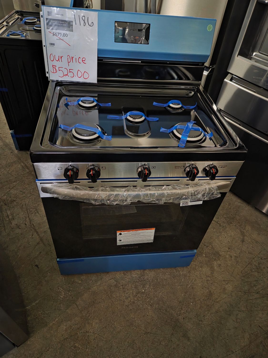 1186 FCRG3052BS Frigidaire® 30&quot; Stainless Steel Freestanding Gas Range