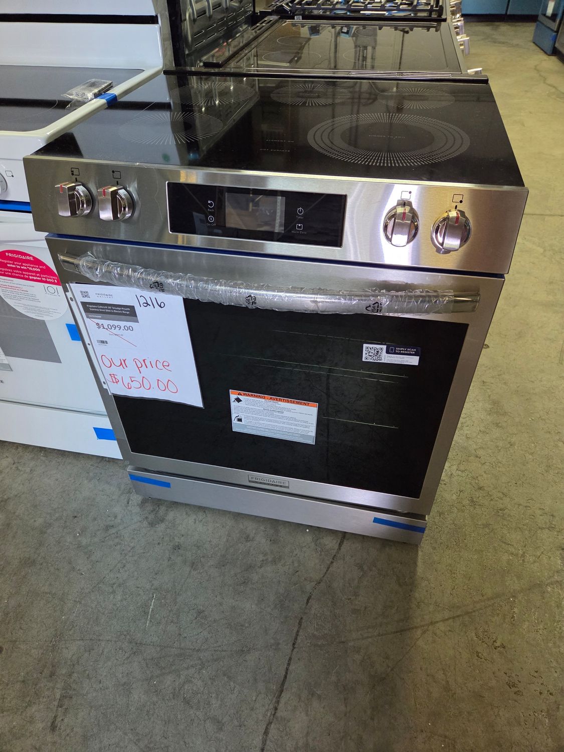 1216 GCFE3060BF Frigidaire Gallery® 30&quot; Smudge-Proof® Stainless Steel Slide In Electric Range