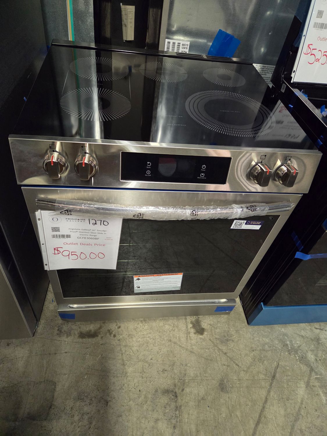 1270 GCFE3060BF Frigidaire Gallery 30&quot; Electric Range with 15+ Ways To Cook