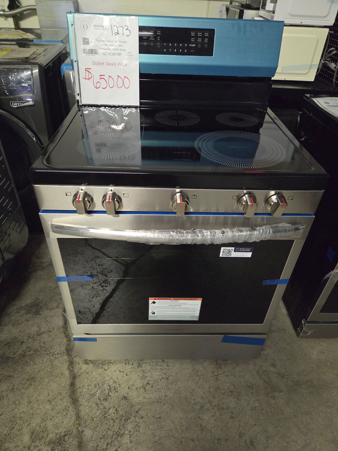 1273 GCRE3060BF Frigidaire Gallery 30&quot; Electric Range with No Preheat + Air Fry
