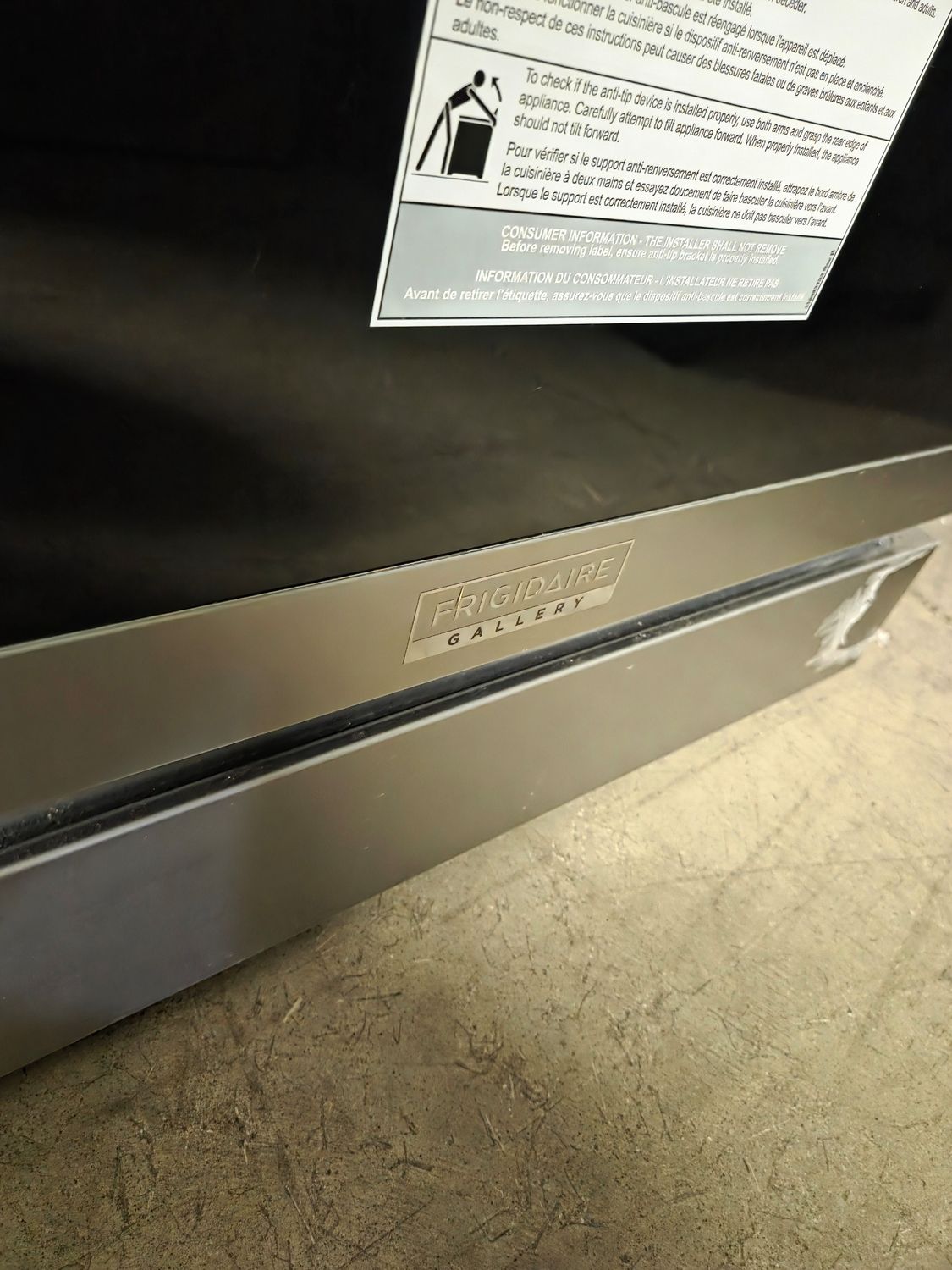 1271 GCFE3060BF Frigidaire Gallery 30&quot; Electric Range with 15+ Ways To Cook