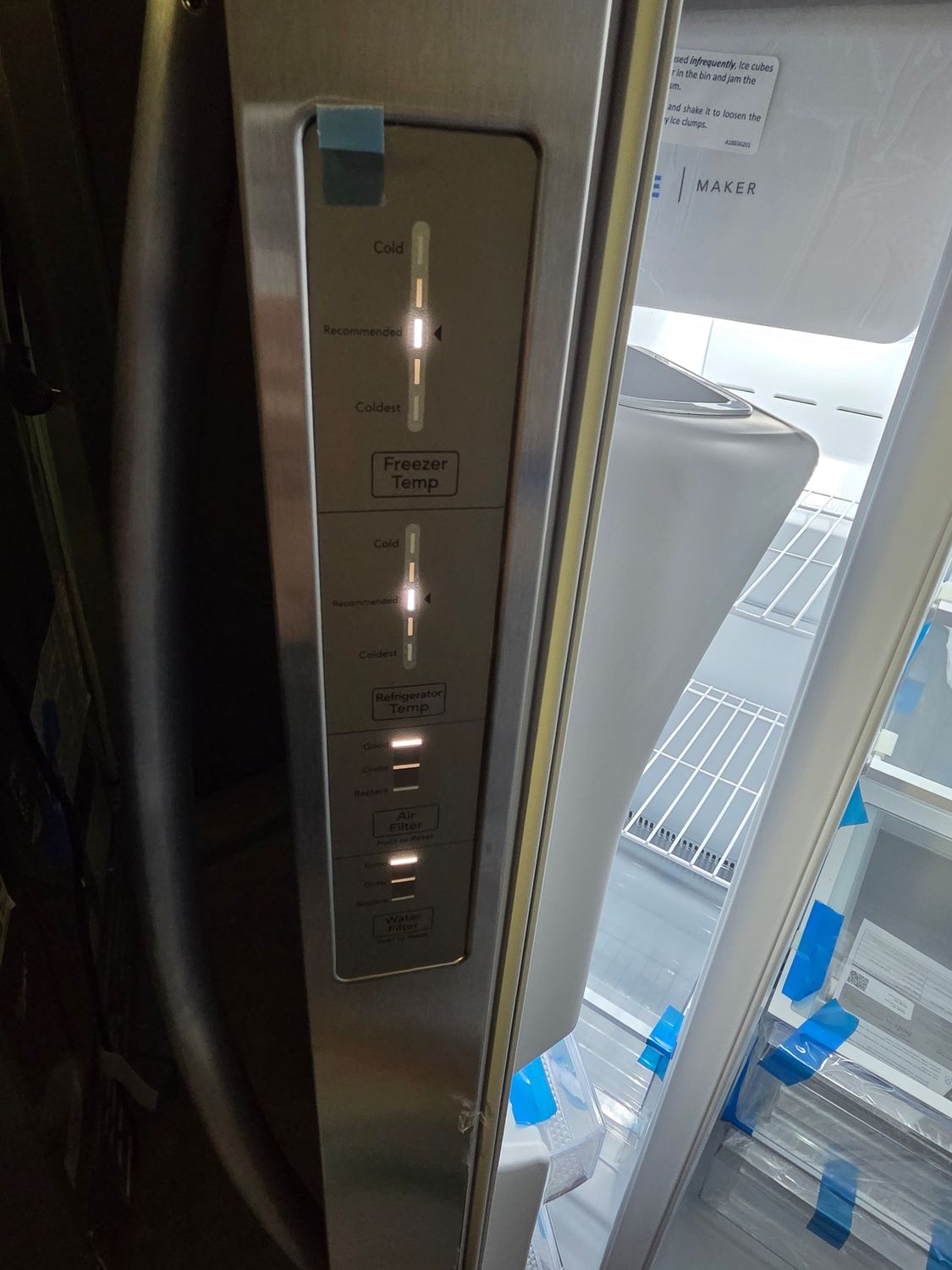1267 FRSS2623AS Frigidaire 26 Cu. Ft. 36&quot; Standard-Depth Side-by-Side Refrigerator