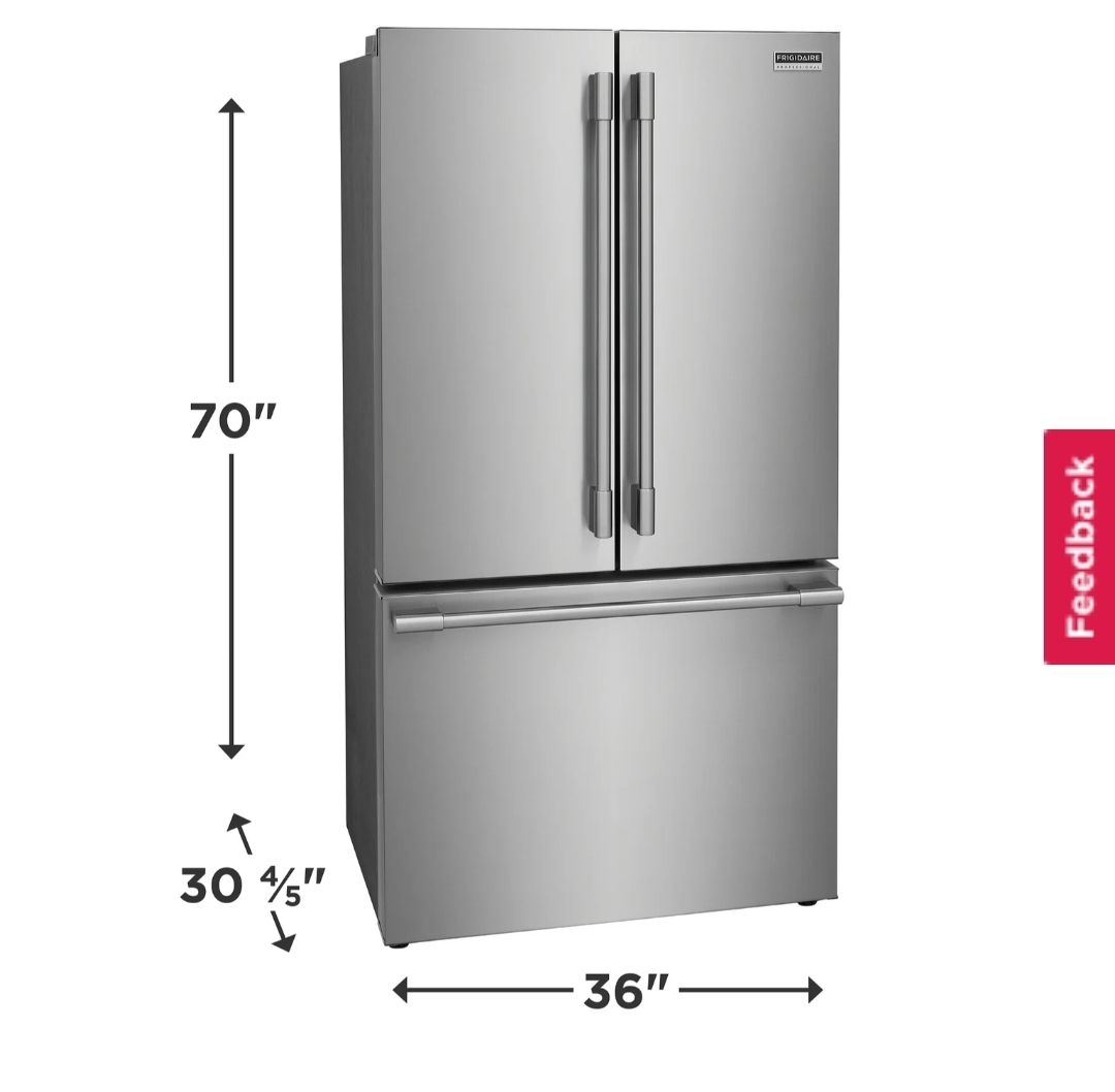1223 PRFG2383AFC Frigidaire Professional 23 Cu. Ft. Counter-Depth French Door Refrigerator