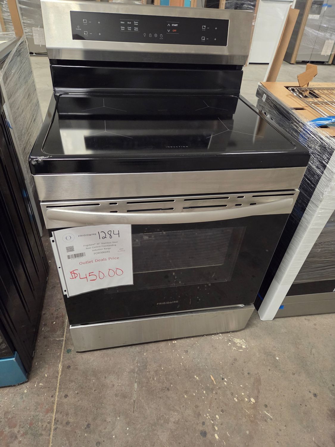 1284 FCRI3062AS Frigidaire® 30&quot; Stainless Steel Rear Control Freestanding Induction Range