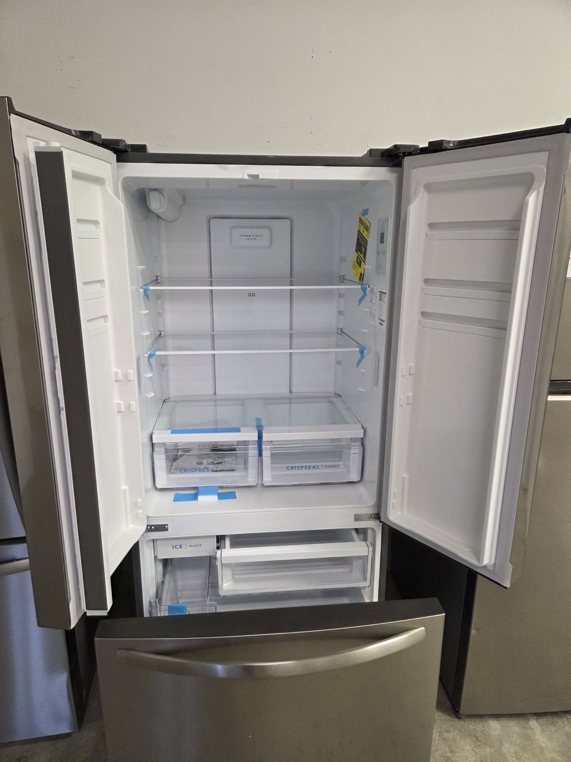 1307 FRFG1723AV Frigidaire® 32 in. 17.6 Cu. Ft. Brushed Steel Counter-Depth French Door Refrigerator