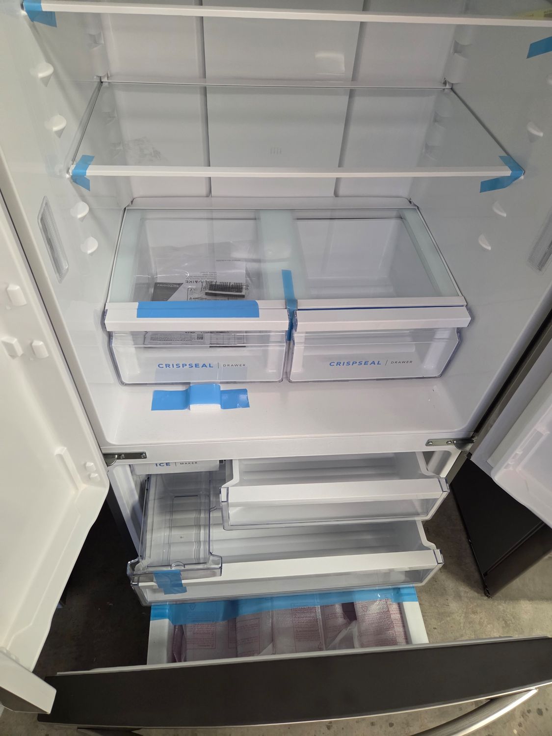 1307 FRFG1723AV Frigidaire® 32 in. 17.6 Cu. Ft. Brushed Steel Counter-Depth French Door Refrigerator