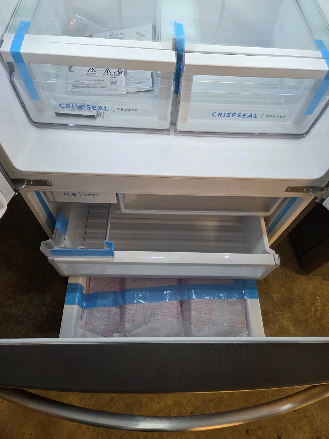 1308 FRFG1723AV Frigidaire® 32 in. 17.6 Cu. Ft. Brushed Steel Counter-Depth French Door Refrigerator