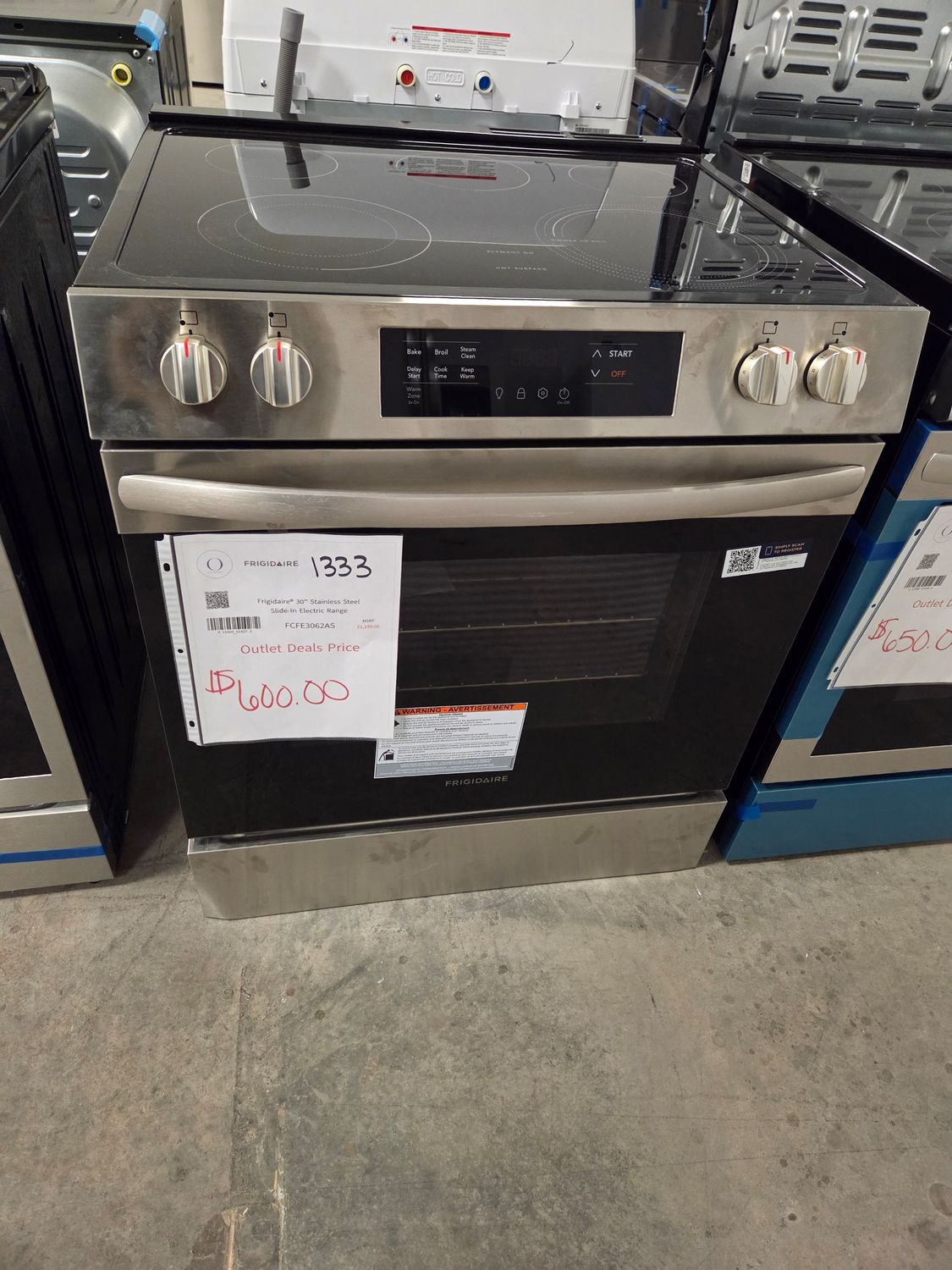 1333 FCFE3062AS Frigidaire® 30&quot; Stainless Steel Slide-In Electric Range