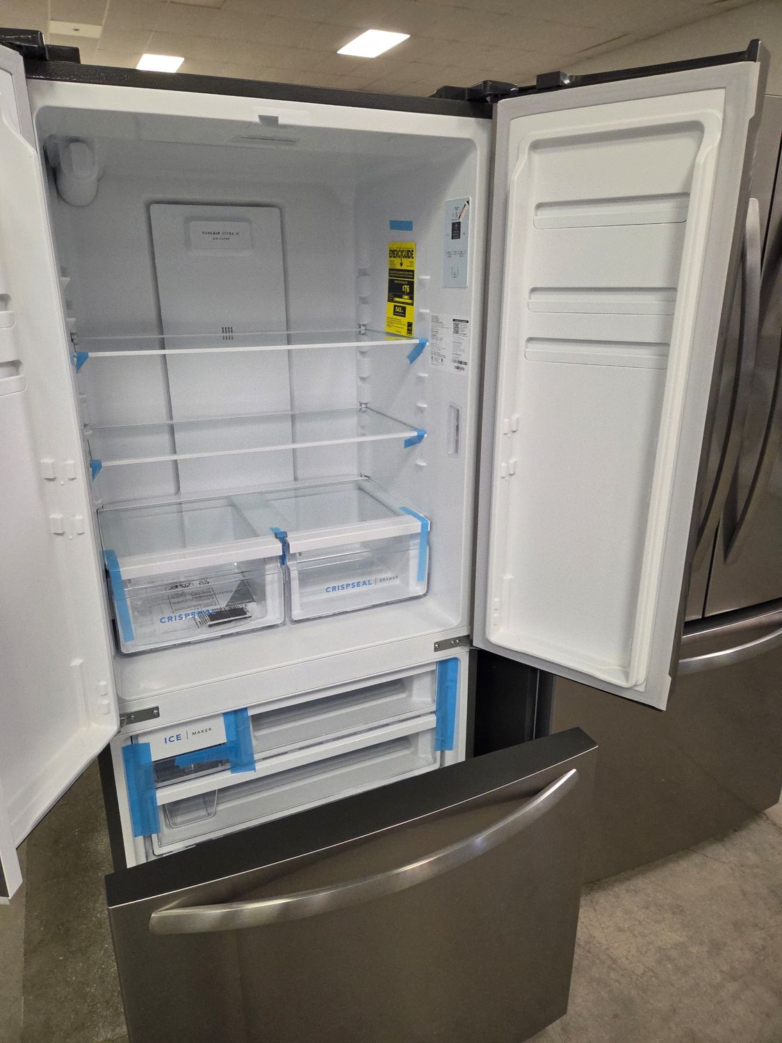 1367 FRFG1723AV Frigidaire® 32 in. 17.6 Cu. Ft. Brushed Steel Counter-Depth French Door Refrigerator