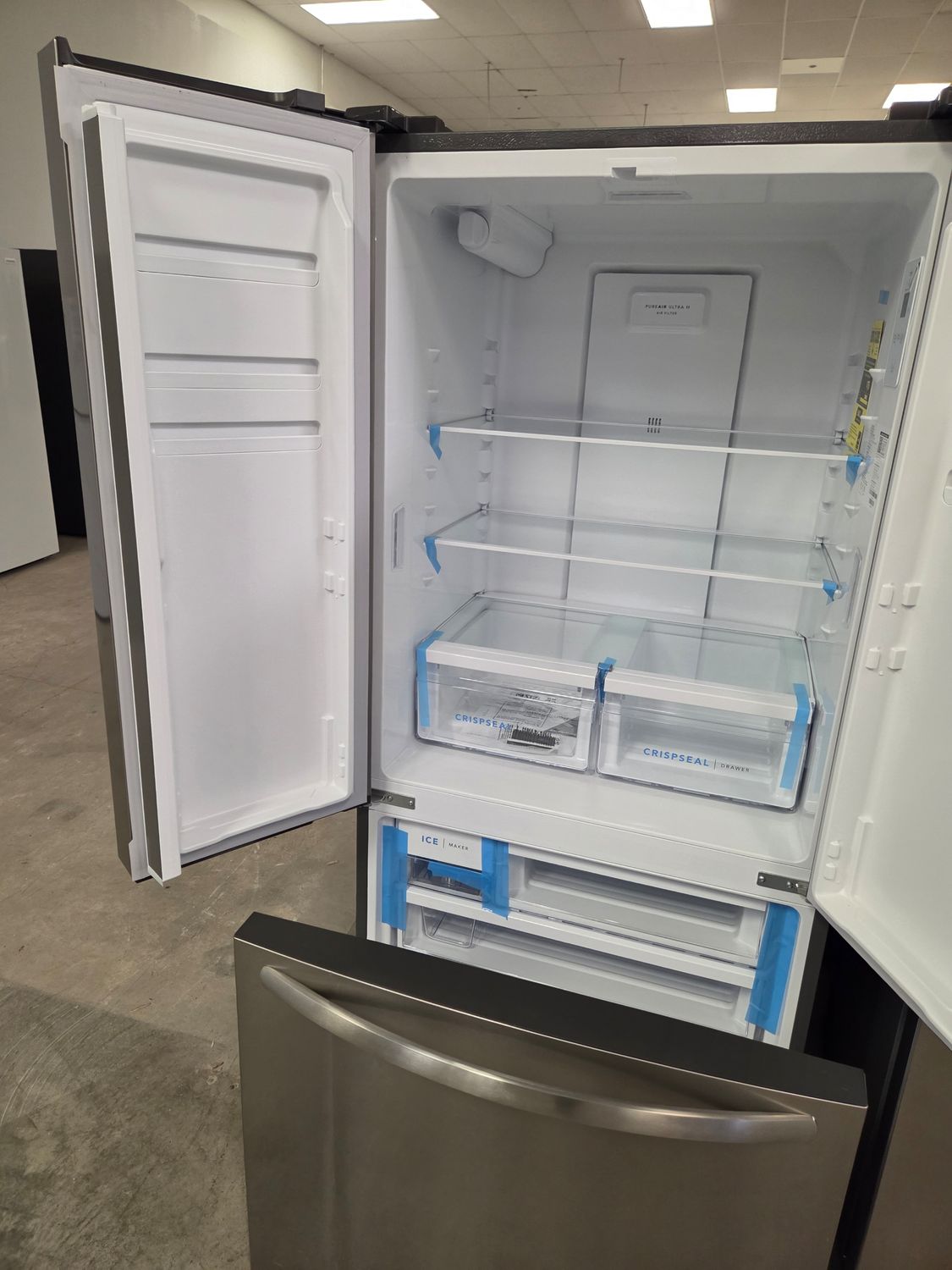 1367 FRFG1723AV Frigidaire® 32 in. 17.6 Cu. Ft. Brushed Steel Counter-Depth French Door Refrigerator