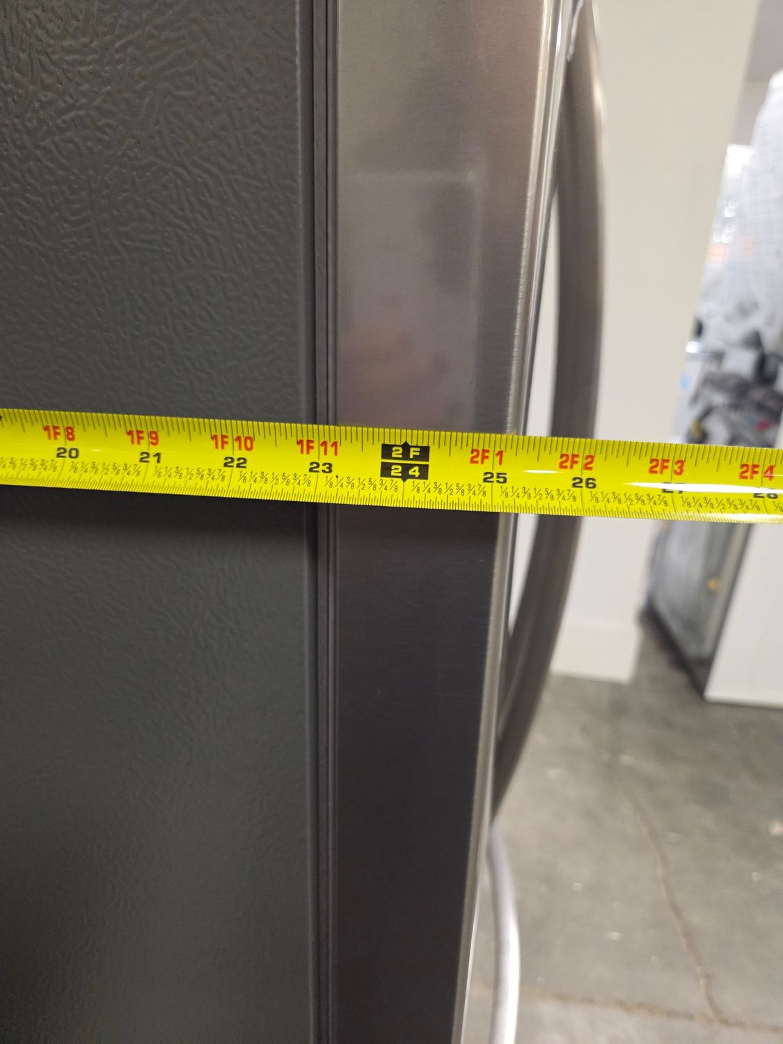 1367 FRFG1723AV Frigidaire® 32 in. 17.6 Cu. Ft. Brushed Steel Counter-Depth French Door Refrigerator