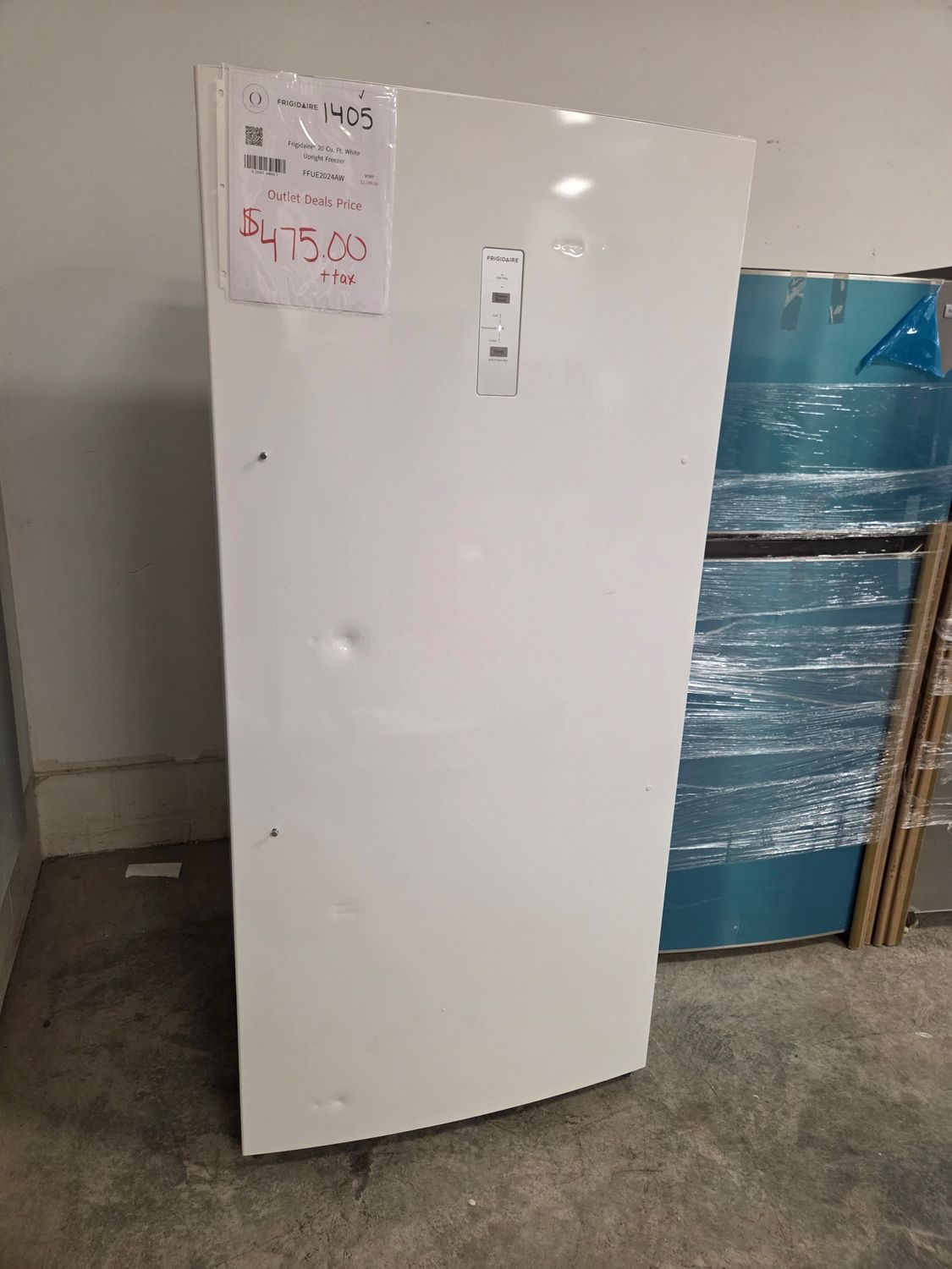 1405-4184 FFUE2024AW Frigidaire® 20 Cu. Ft. White Upright Freezer