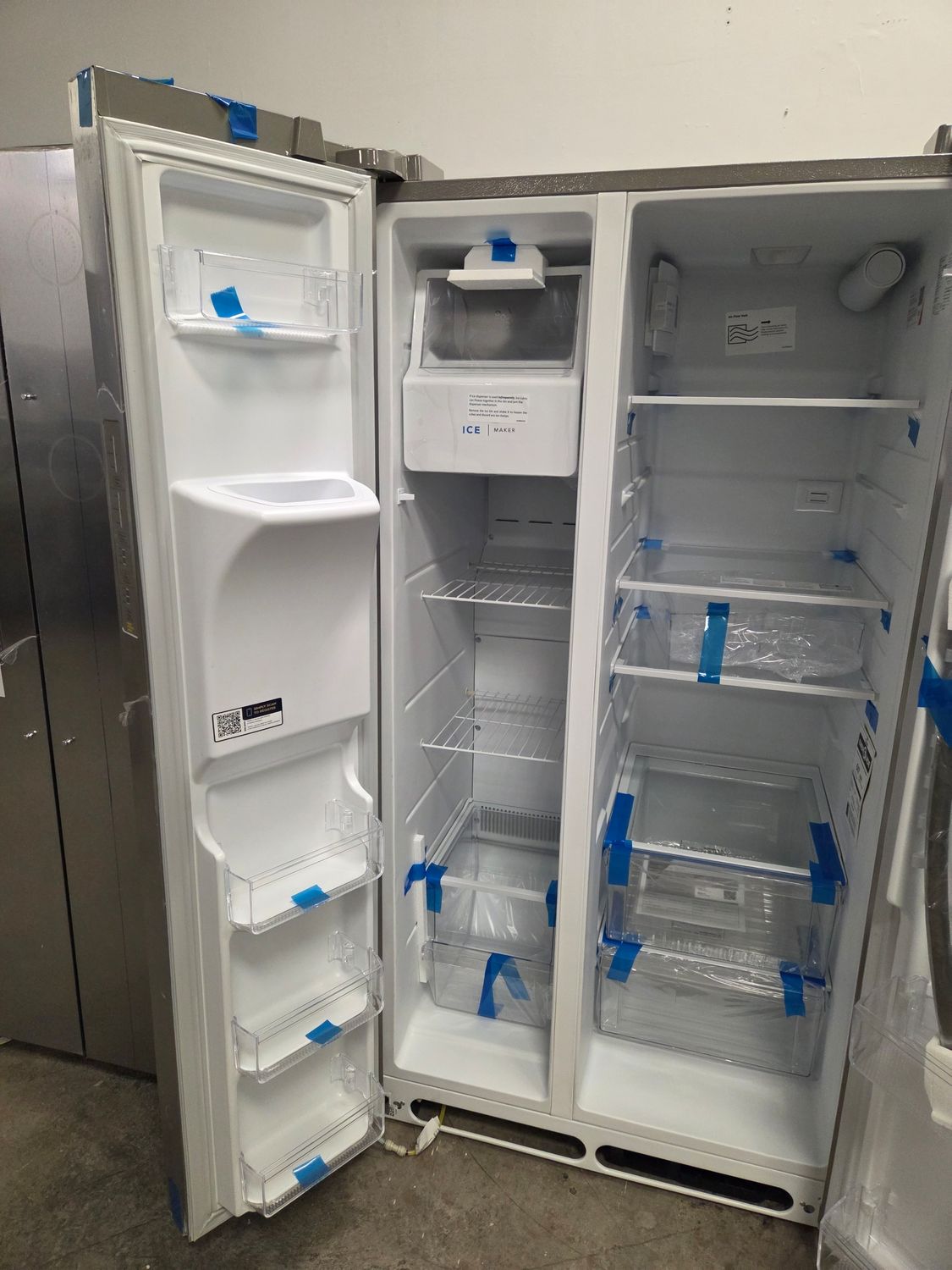 1414-2816 FRSS2623AS Frigidaire® 36" 25.6 Cu. Ft. Stainless Steel Side-by-Side Refrigerator