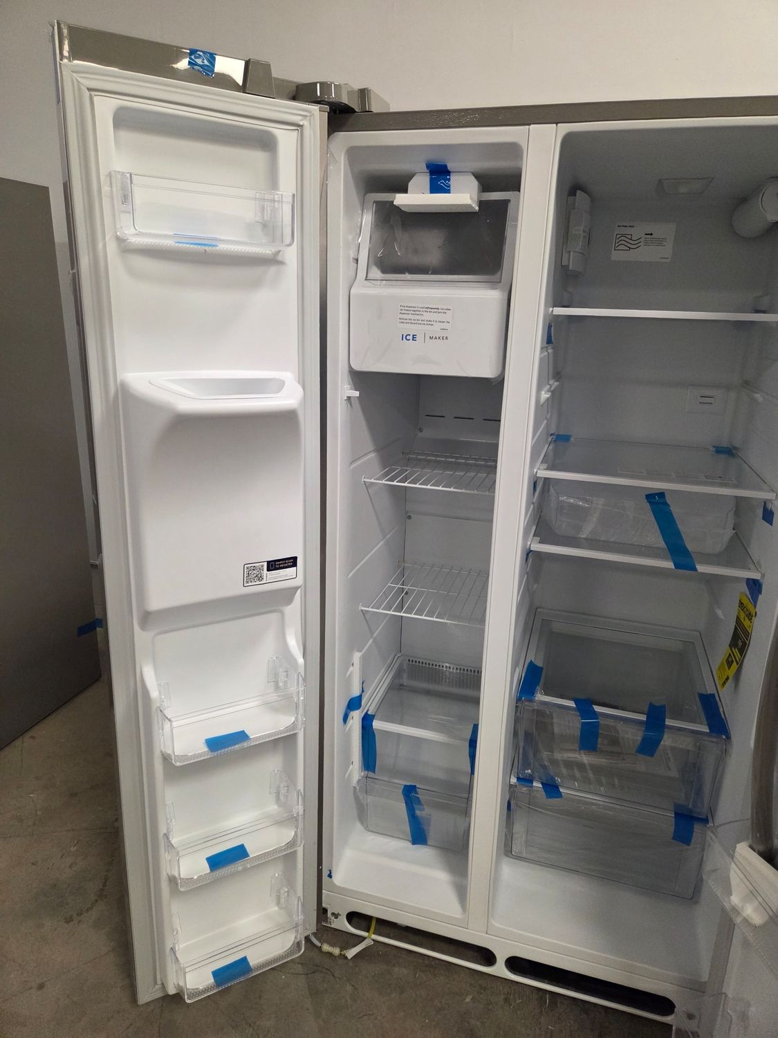 1413-3749 FRSS2623AS Frigidaire® 36" 25.6 Cu. Ft. Stainless Steel Side-by-Side Refrigerator