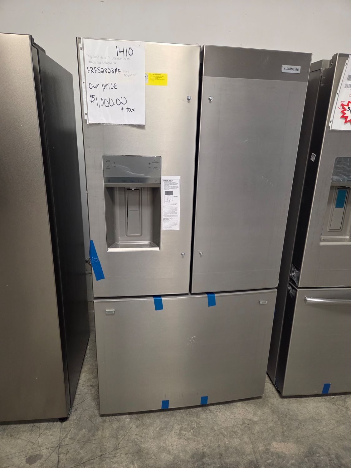 1410-6915 FRFS2823AF Frigidaire 28 Cu. Ft. Standard-Depth French Door Refrigerator