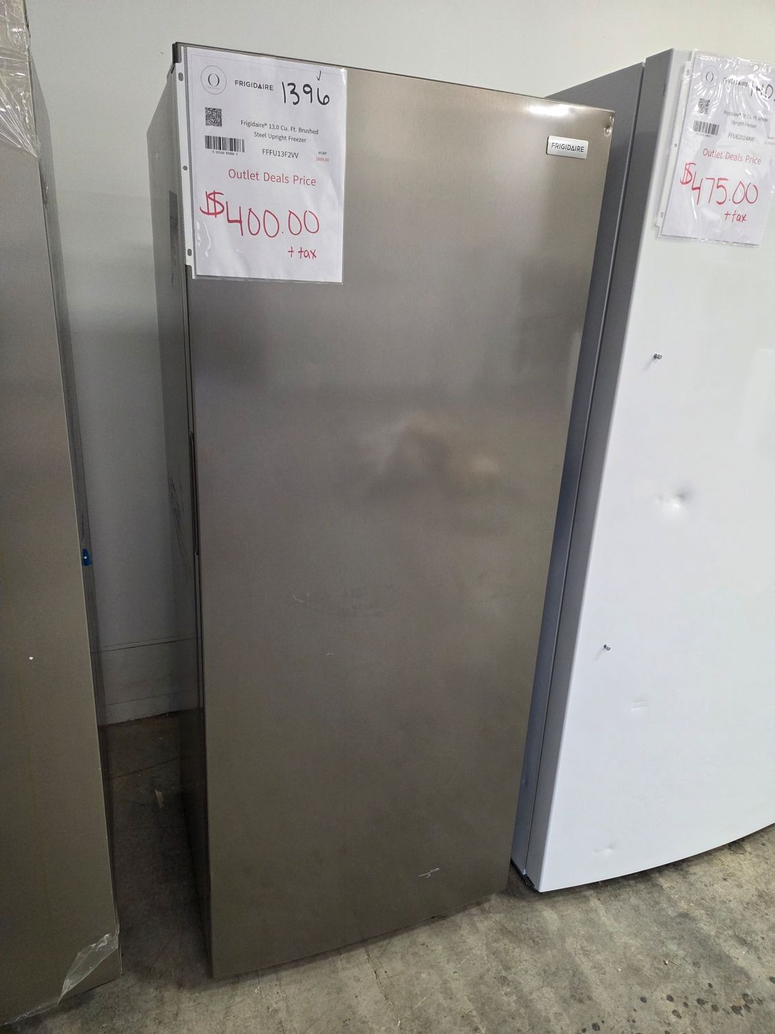 1396-0074 FFFU13F2VV Frigidaire® 13.0 Cu. Ft. Brushed Steel Upright Freezer