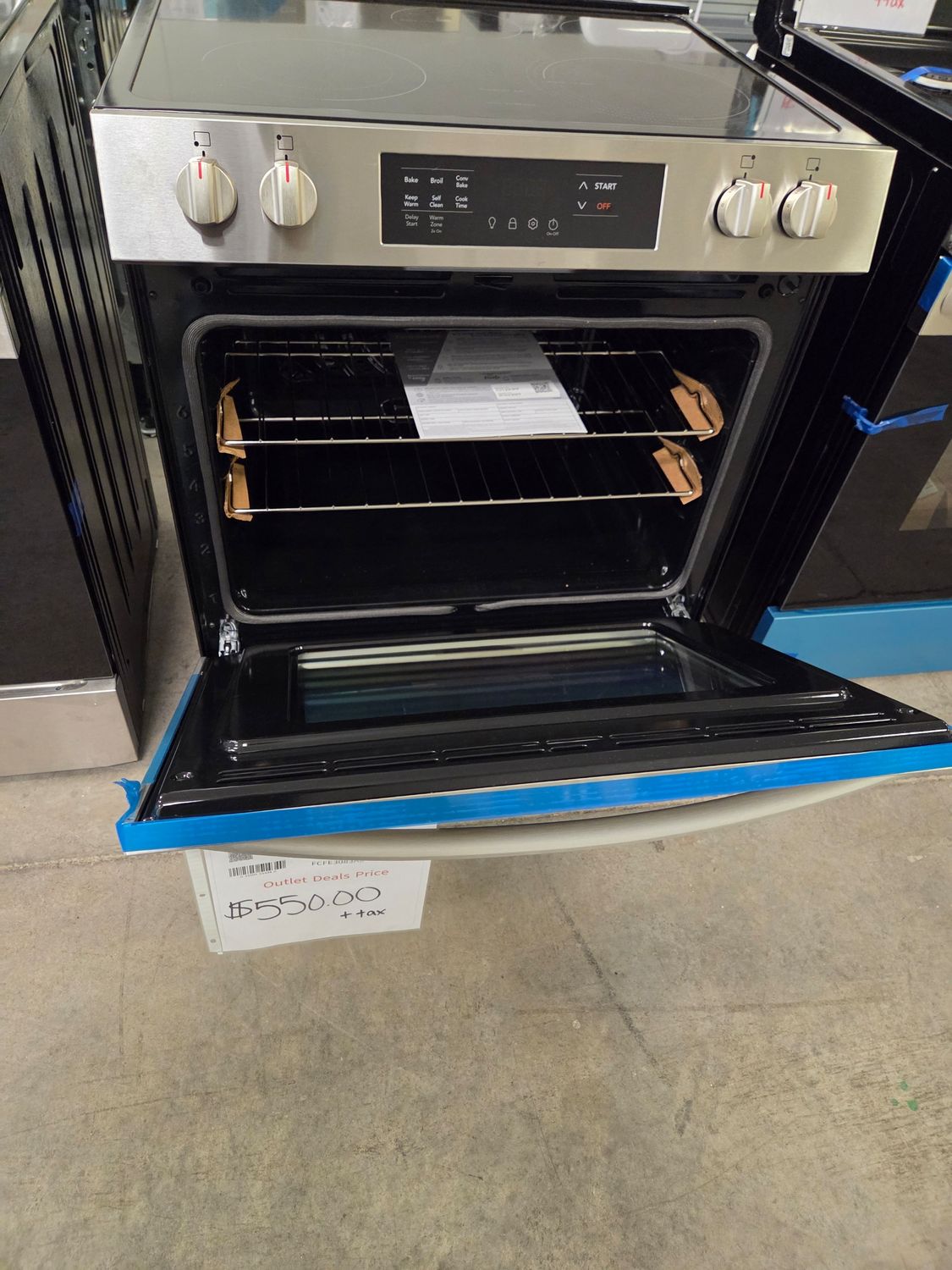 1384-8023 FCFE3083AS Frigidaire® 30" Stainless Steel Freestanding Electric Range