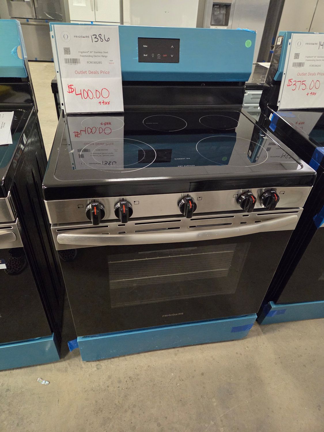 1386-7107 FCRE3052BS Frigidaire® 30" Stainless Steel Freestanding Electric Range