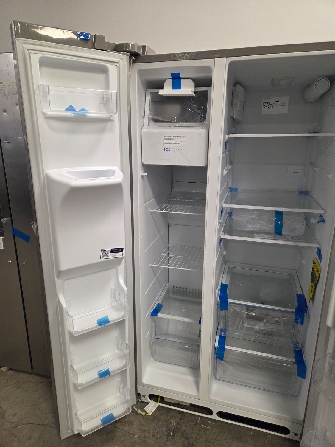 1462-9654 FRSS2623AS Frigidaire® 36 in. 22.3 Cu. Ft. Stainless Steel Side-by-Side Refrigerator