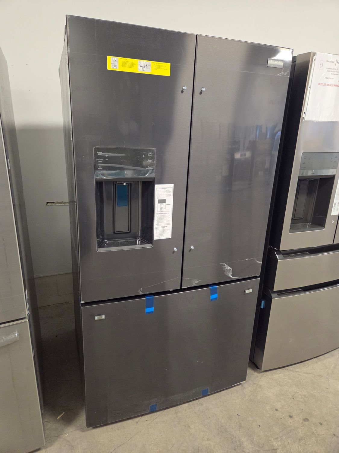 1470-5171 GRFS2853AD  Frigidaire Gallery® 36 in. 27.8 Cu. Ft. Smudge-Proof® Black Stainless Steel French Door Refrigerator