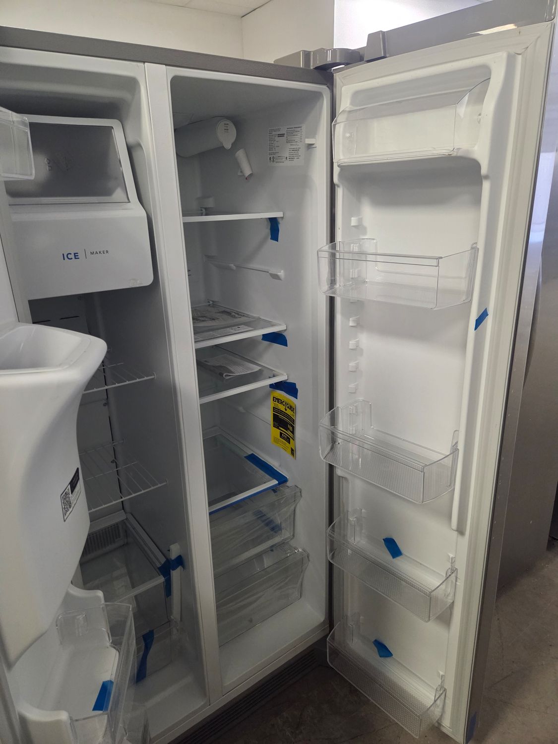 1458-1001 FRSS2323AS Frigidaire® 33 in. 22.3 Cu. Ft. Stainless Steel Side-by-Side Refrigerator
