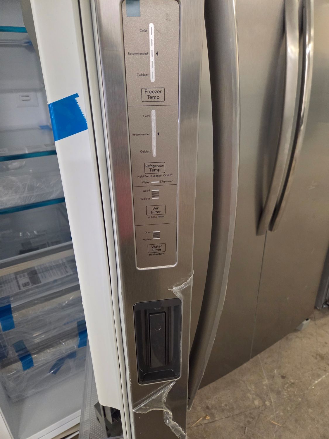 1528-4435 GRSN2620AF Frigidaire Gallery® 36" 25.9 Cu. Ft. Smudge-Proof® Stainless Steel Side-by-Side Refrigerator