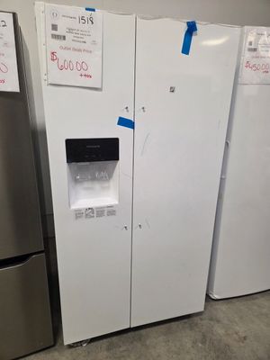 1518-2468 FRSS2623AW Frigidaire® 36 in. 25.6 Cu. Ft. White Side-by-Side Refrigerator