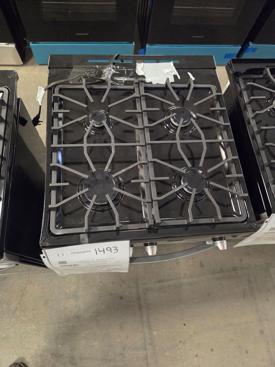 1493-0648 FFGH2422US Frigidaire® 24" Stainless Steel Slide-In Gas Range