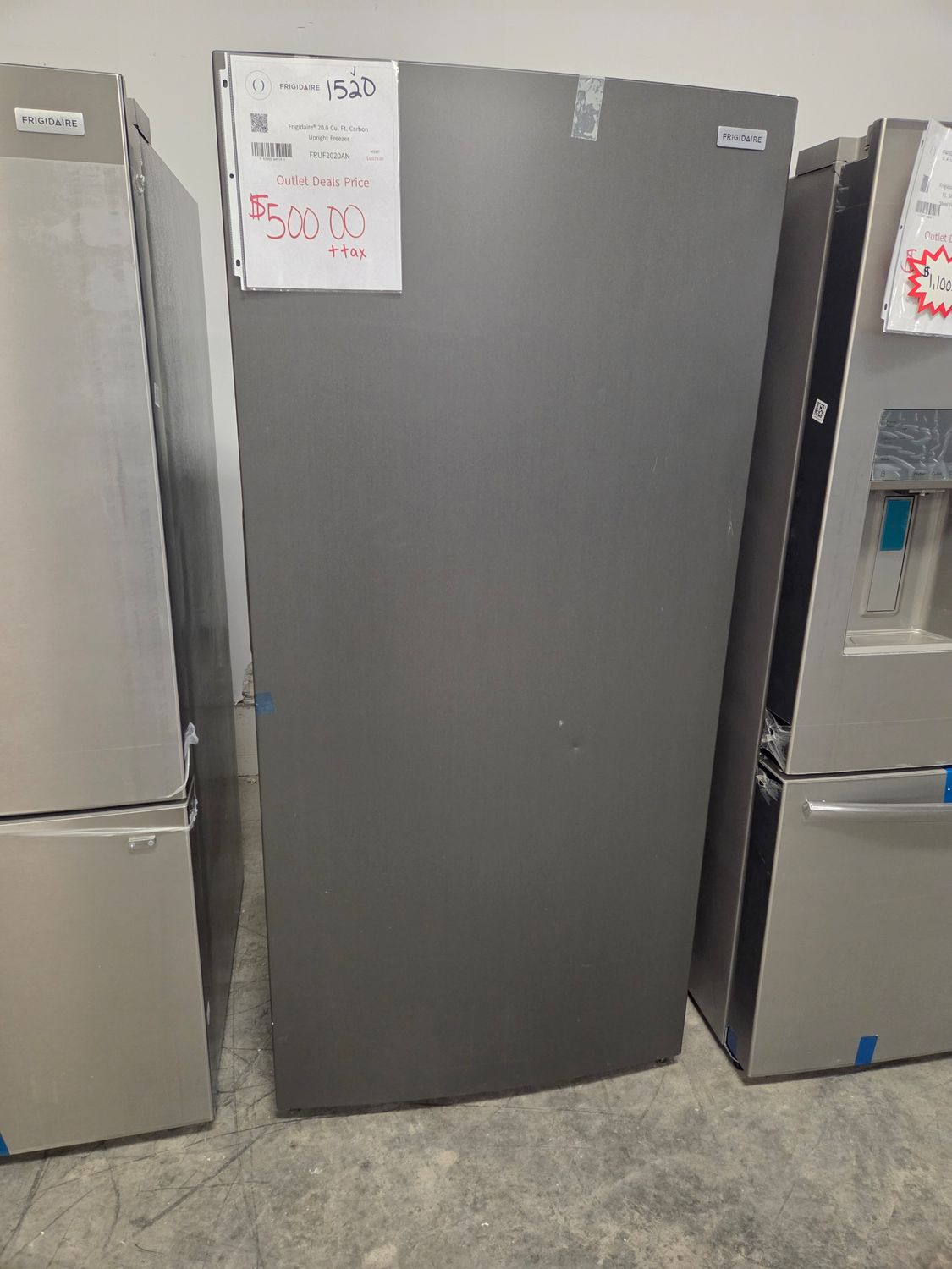 1520-8231 FRUF2020AN Frigidaire® 20.0 Cu. Ft. Carbon Upright Freezer