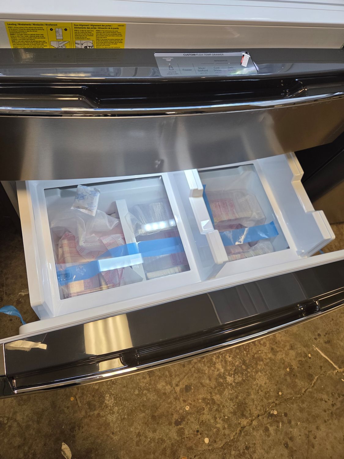 1580 1K52583719-GRMC2273CF Frigidaire Gallery® 36 in. 21.5 Cu. Ft. Smudge-Proof® Stainless Steel Counter Depth French Door Refrigerator