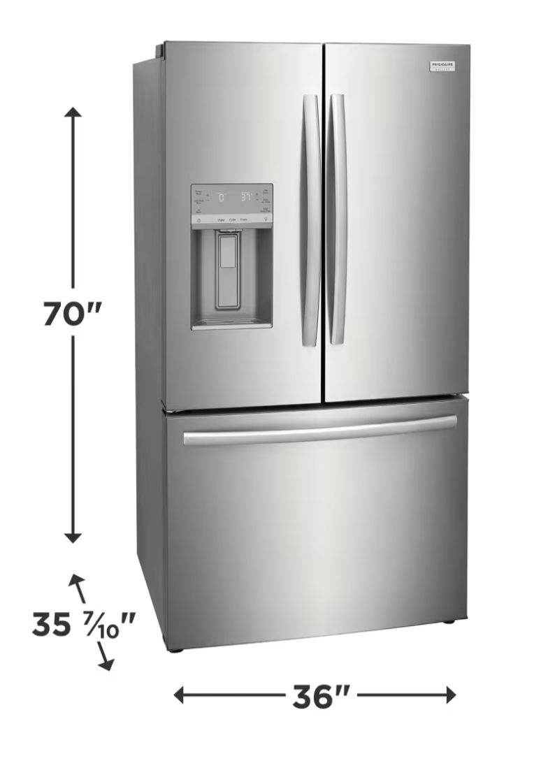 1579 4A54206290-GRFS287DAF Frigidaire Gallery 36" 28 Cu. Ft. Stainless Steel French Door Refrigerator