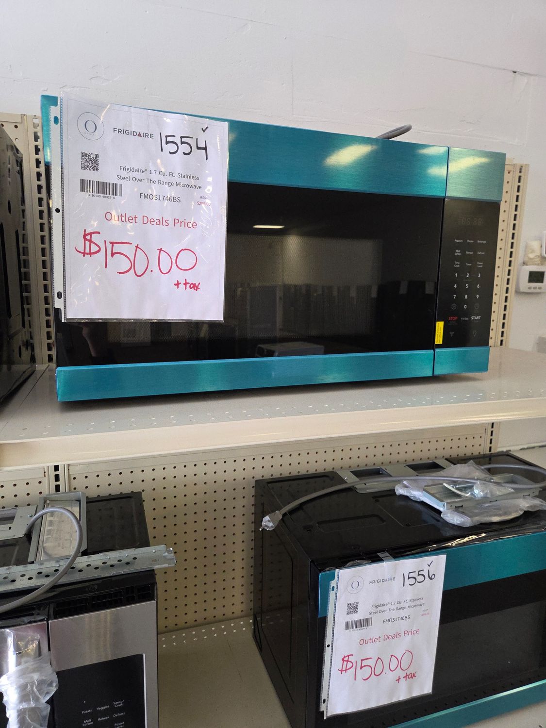 1554 KG53501800-FMOS1746BS Frigidaire® 1.7 Cu. Ft. Stainless Steel Over The Range Microwave