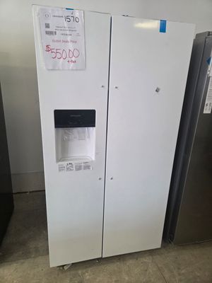 1570 4A53205427-FRSS2623AW Frigidaire® 36 in. 25.6 Cu. Ft. White Side-by-Side Refrigerator