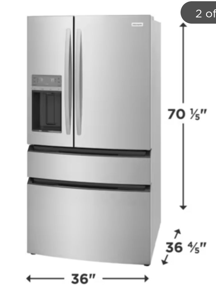 1611 FRMS274TAV Frigidaire 26 Cu. Ft. Standard-Depth 4-Door French Door Refrigerator 1K53076541