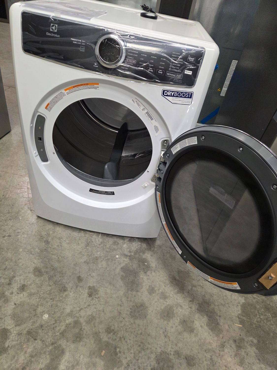 1586 ELFG7637AW Electrolux 8.0 Cu. Ft. White Gas Dryer 4D54608405