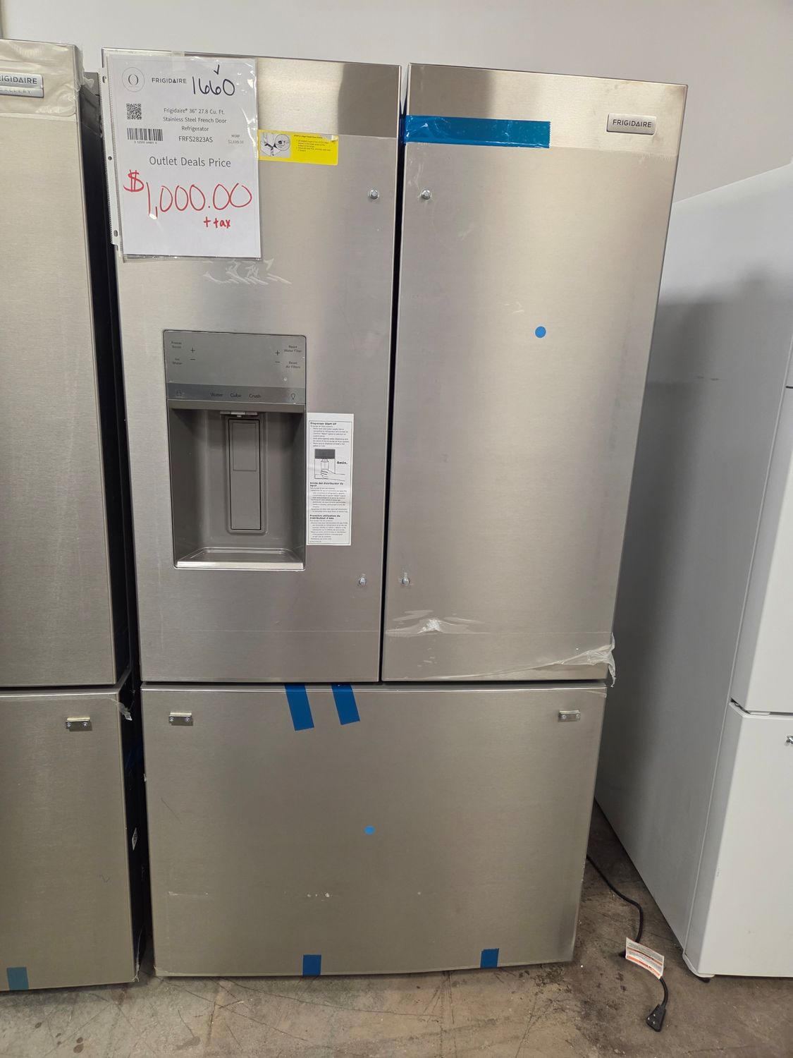 1660 Frigidaire® 36" 27.8 Cu. Ft. Stainless Steel French Door Refrigerator FRFS2823AS- 4A60503213