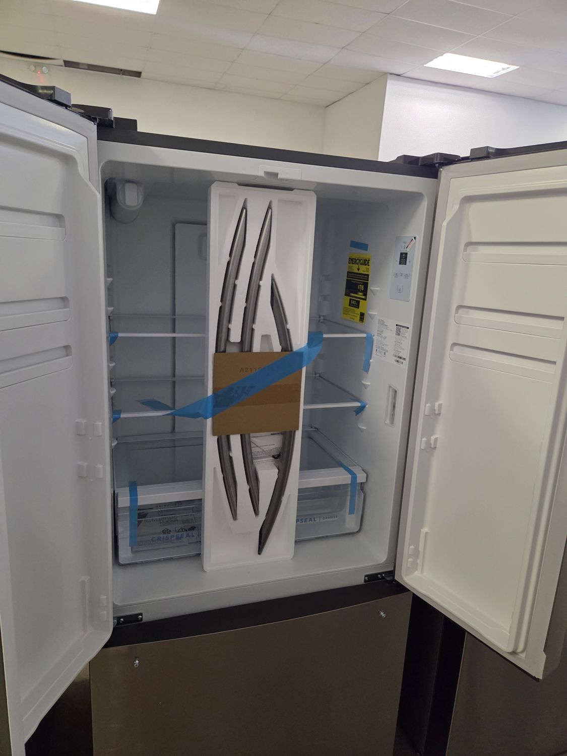 1657 Frigidaire® 32" 17.6 Cu. Ft. Brushed Steel Counter-Depth French Door Refrigerator FRFG1723AV-1K54970965
