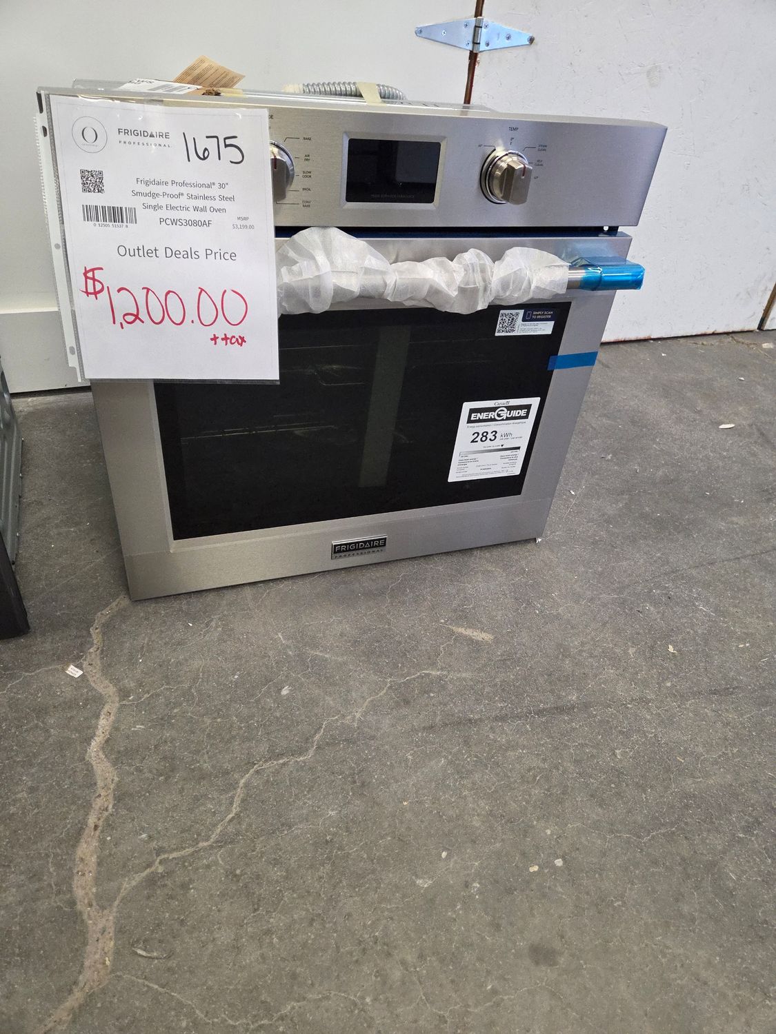 1675 Frigidaire Professional® 30" Smudge-Proof® Stainless Steel Single Electric Wall Oven  PCWS3080AF-VF60373970