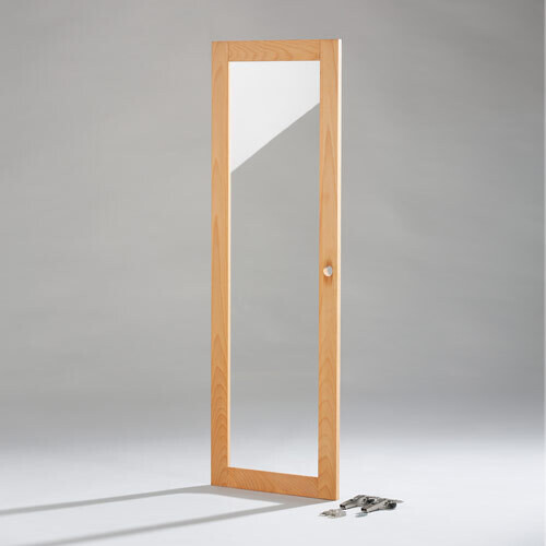 Holztür "Füllung" Klarglas - 3 Raster