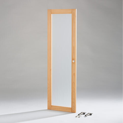 Holztür "Füllung" Mattglas - 3 Raster