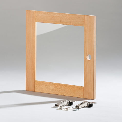 Holztür "Füllung" Klarglas - 1 Raster