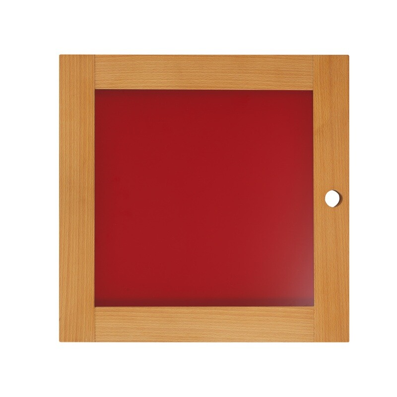 Holztür "Füllung" Glas lackiert - 1 Raster