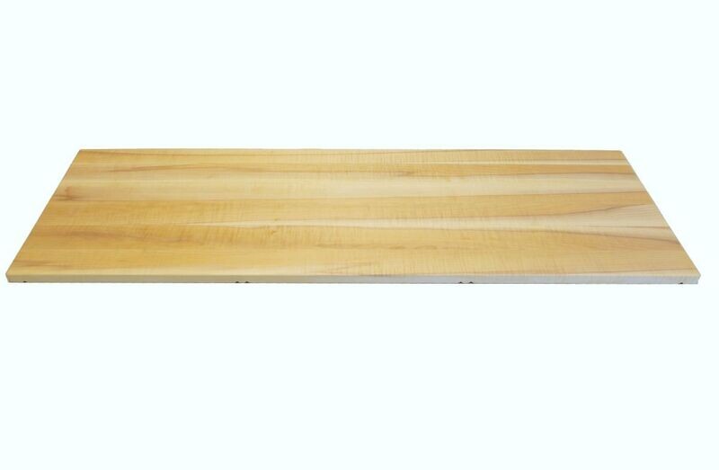 Abdeckplatte 3 Raster 6 Fräsungen für 3 Stapelboxen - Kernholz